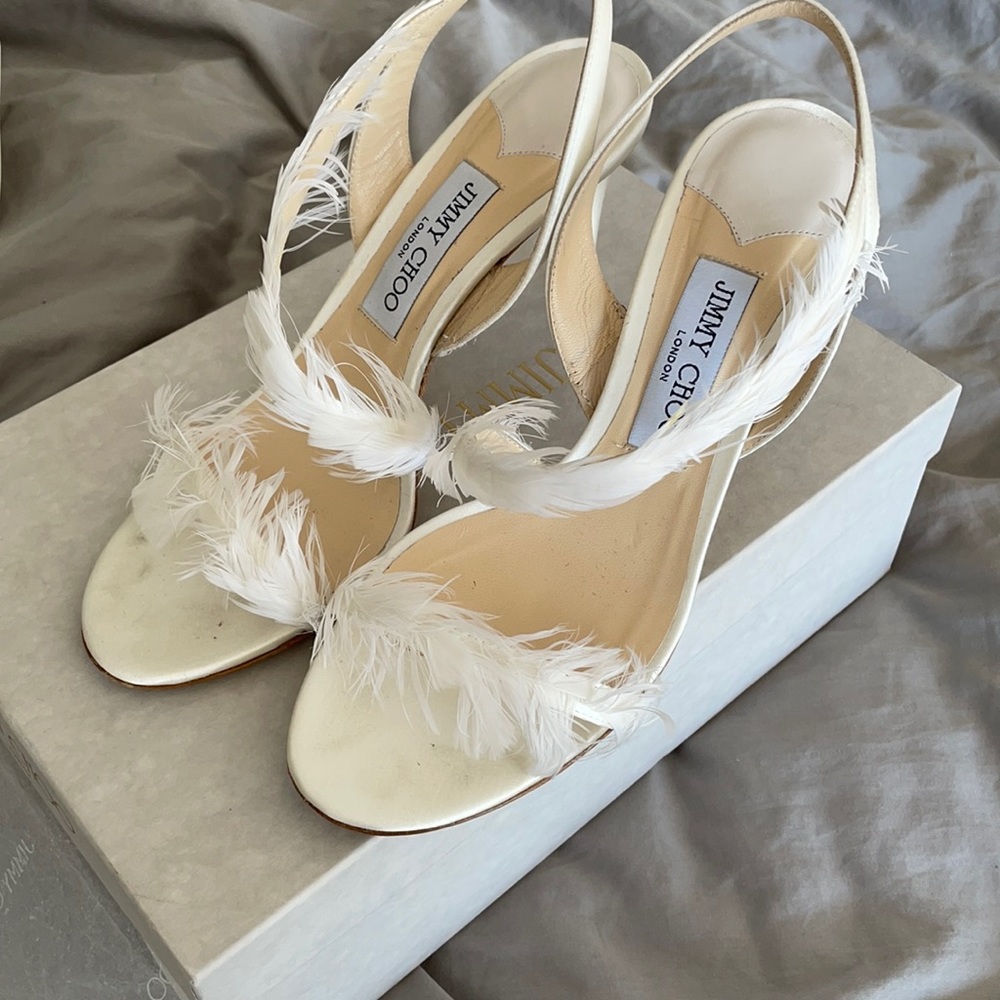 Jimmy Choo, Feather Bridal Shoe